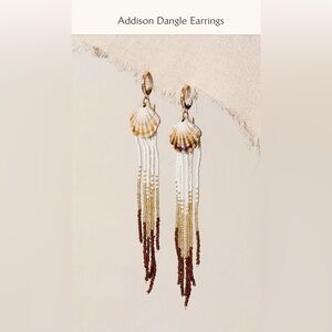 Free People Addison Dangle Shell Earrings in color Ivory